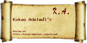 Kokas Adelmár névjegykártya